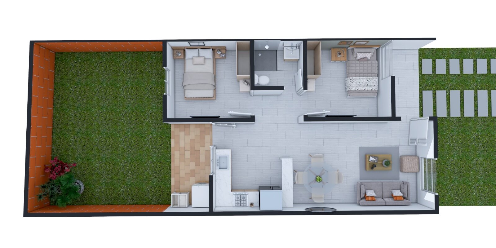 PLANTA CASAS SANTIAGO